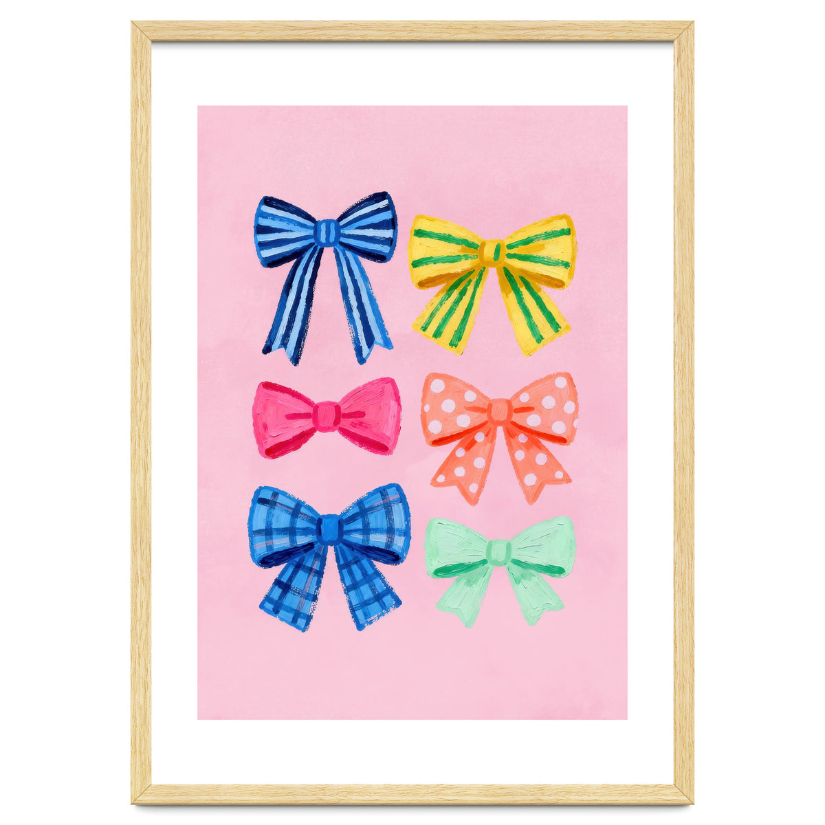 Colorful Ribbon Bows ties Illustration