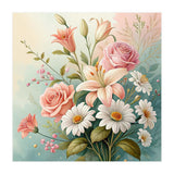 Elegant Pastel Floral Bouquet Illustration (Print Only) thumbnail