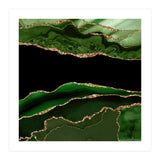 Green & Gold Agate Texture 11 (Print Only) thumbnail