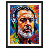 Man In Headphones Art