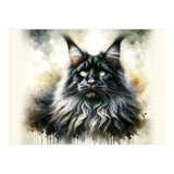 Majestic Long Haired Cat Portrait (Print Only) thumbnail