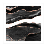 Black & Rose Gold Agate Texture 08  (Print Only) thumbnail