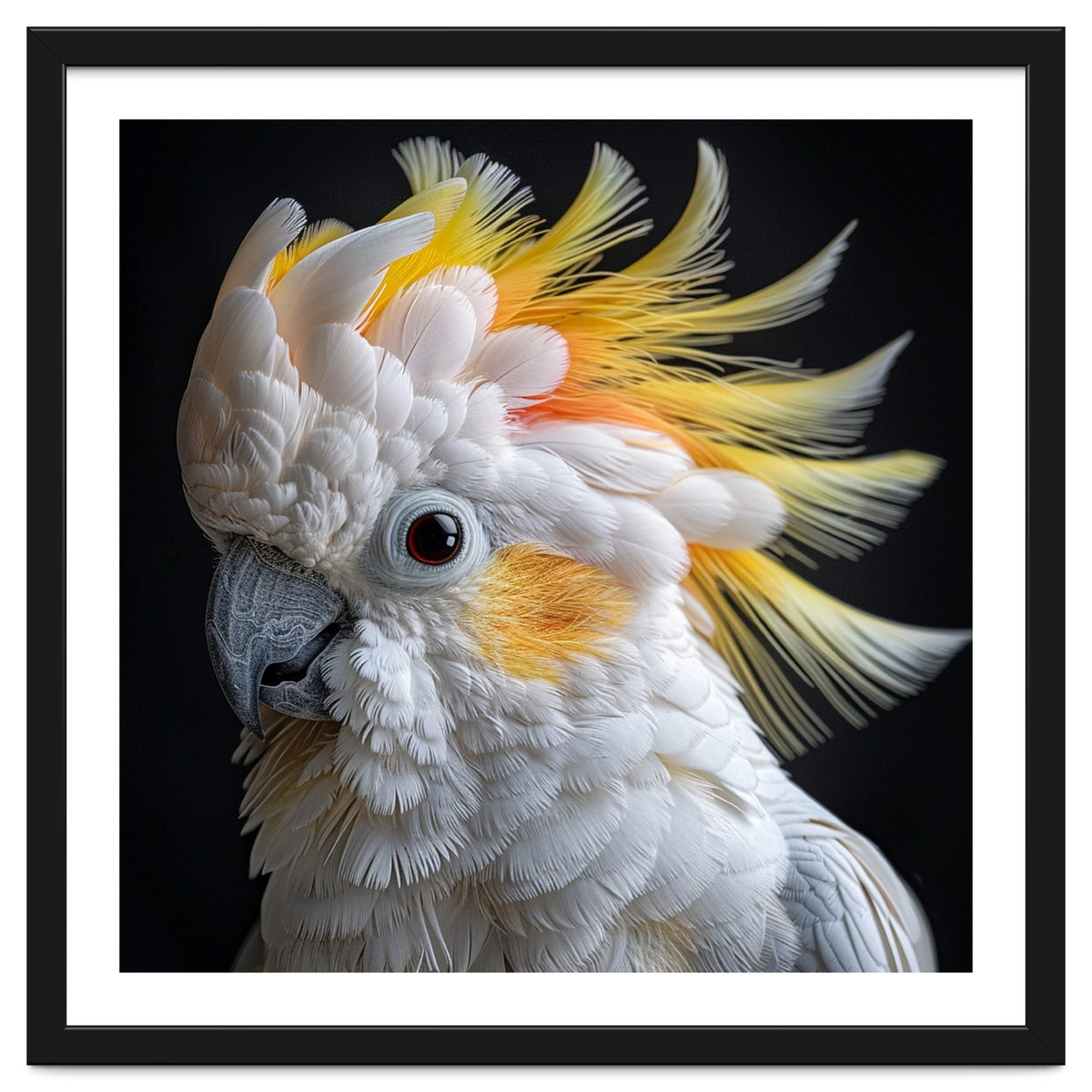 Beautiful Cockatoo Parrot Portrait Headshot