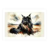 Mystical Black Cat In The Wild (Print Only) thumbnail