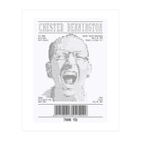 Receipt Art Chester Bennington (Print Only) thumbnail