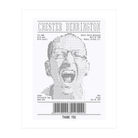 Receipt Art Chester Bennington (Print Only)