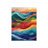 Abstract Rainbow Wave Landscape (Print Only) thumbnail