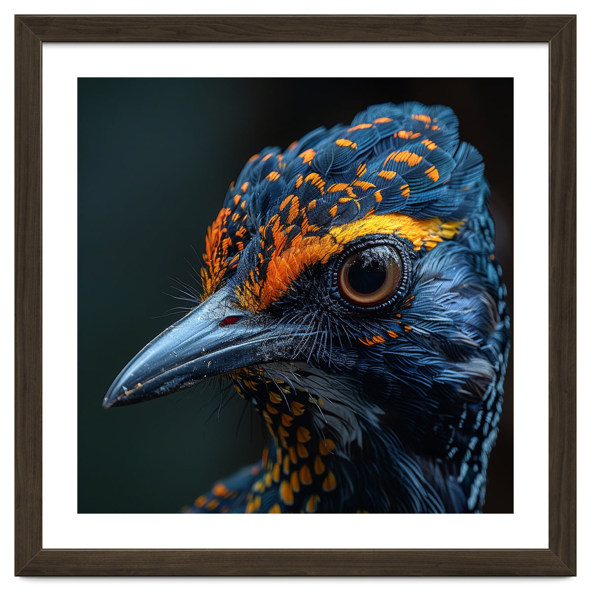 Close Up Of A Colorful Bird Head And Eye