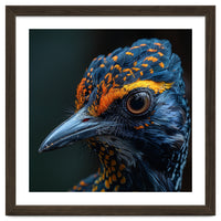 Close Up Of A Colorful Bird Head And Eye