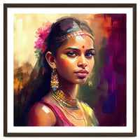 Golden Garland Sinhalese Portrait