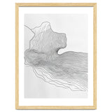 Abstract Black And White Organic Flowing Lines Pattern thumbnail