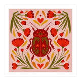 Beetle And Flowers (Print Only) thumbnail