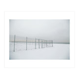Fence in the Winter seascape (Print Only) thumbnail