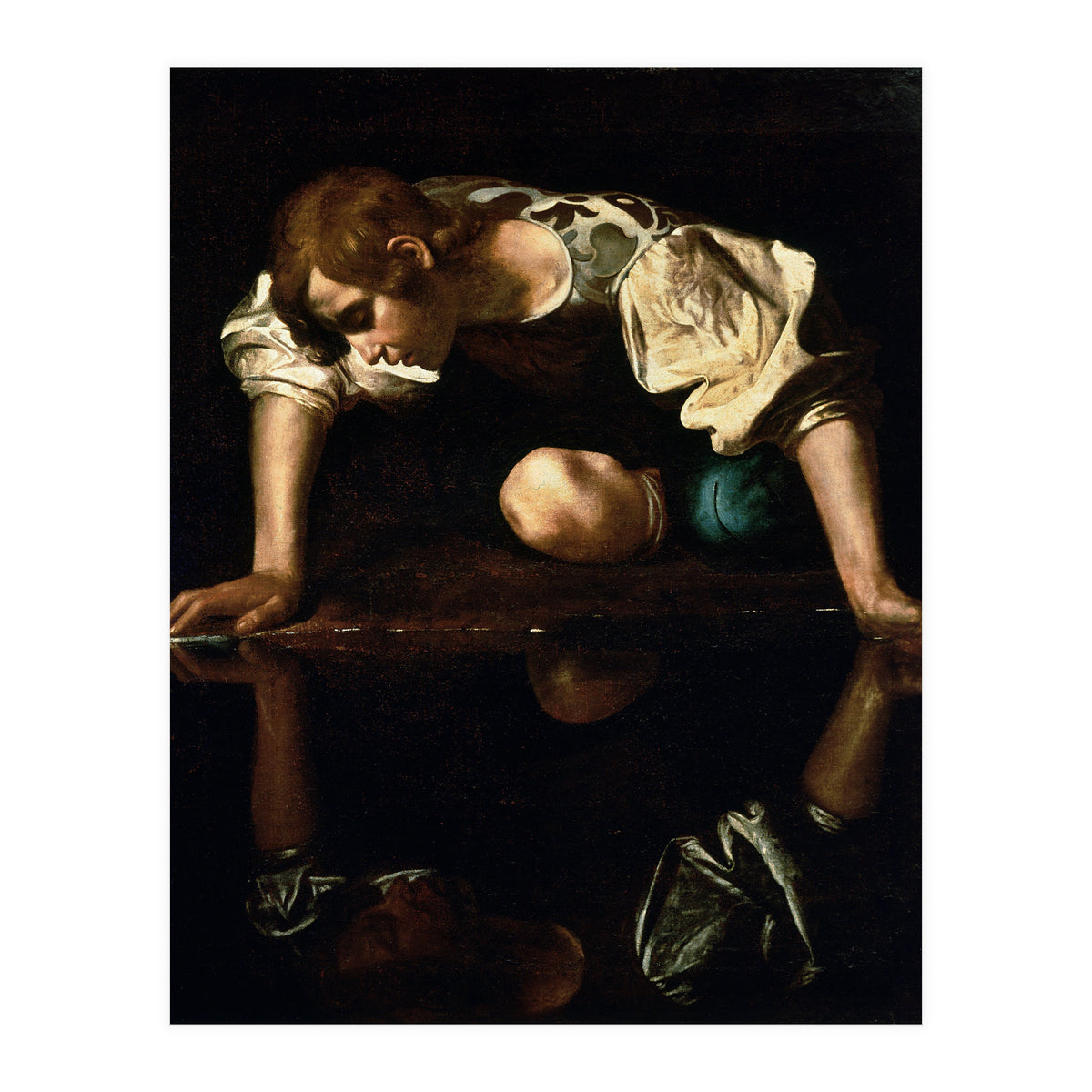 Caravaggio – Narcissus (ca. 1600) | Dramatic Baroque Masterpiece (Print Only)
