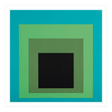 JOSEF ALBERS - HOMAGE TO THE SQUARE GREEN BLACK (Print Only) thumbnail