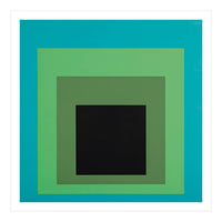 JOSEF ALBERS - HOMAGE TO THE SQUARE GREEN BLACK (Print Only)
