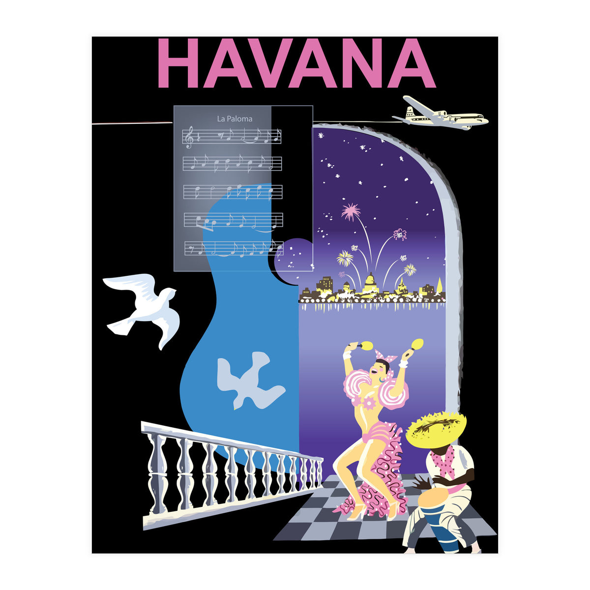 Havana, Dancing Nights, Cuba (Print Only)