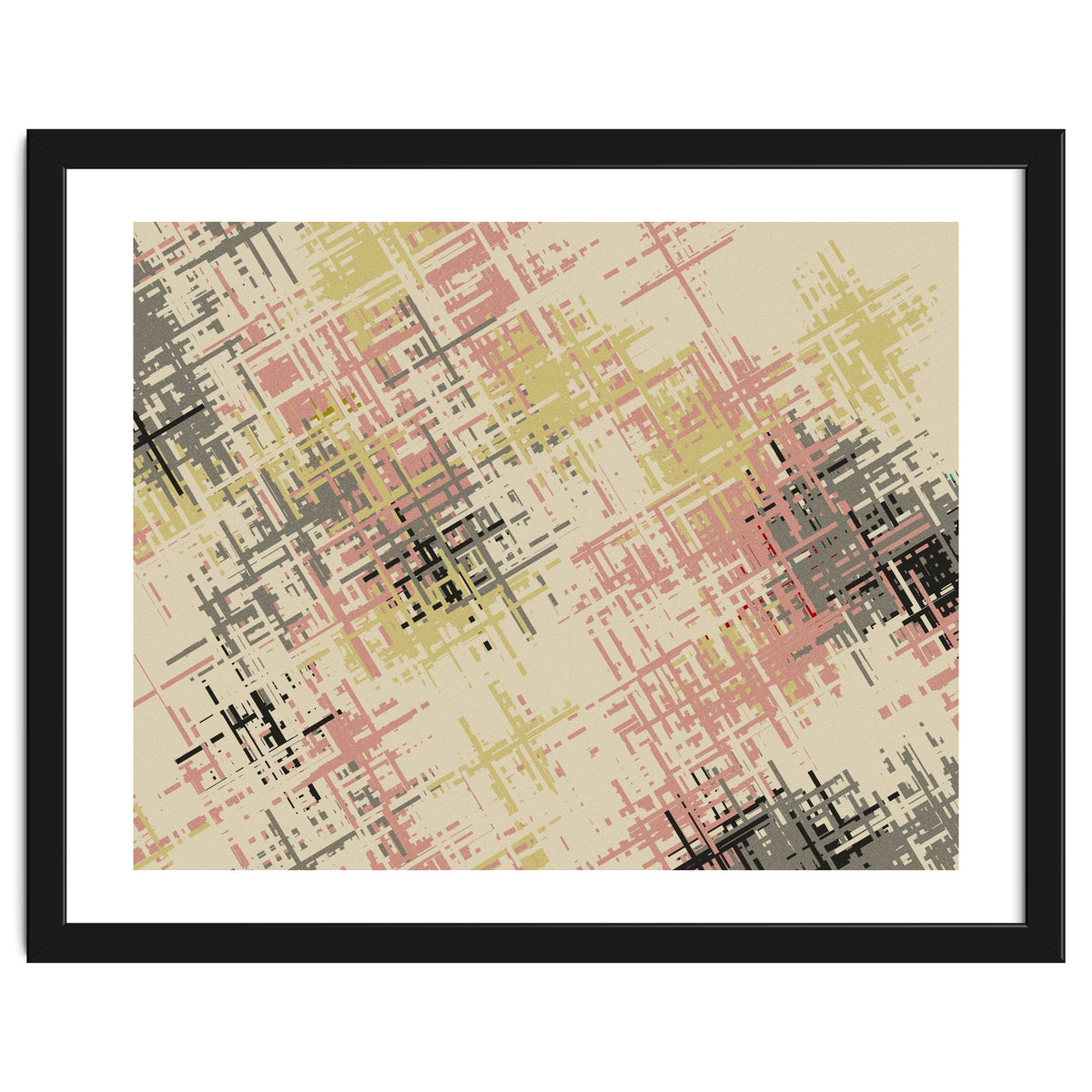 Geometric Cross Patterns Muted