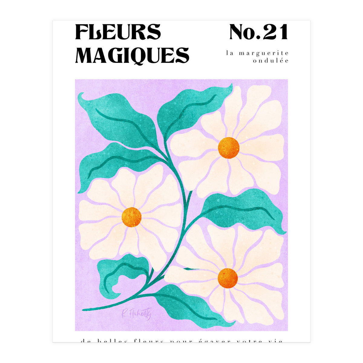 Magical Flowers No.21 Wavy Daisy (Print Only)