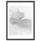 Abstract Black And White Organic Flowing Lines Pattern thumbnail