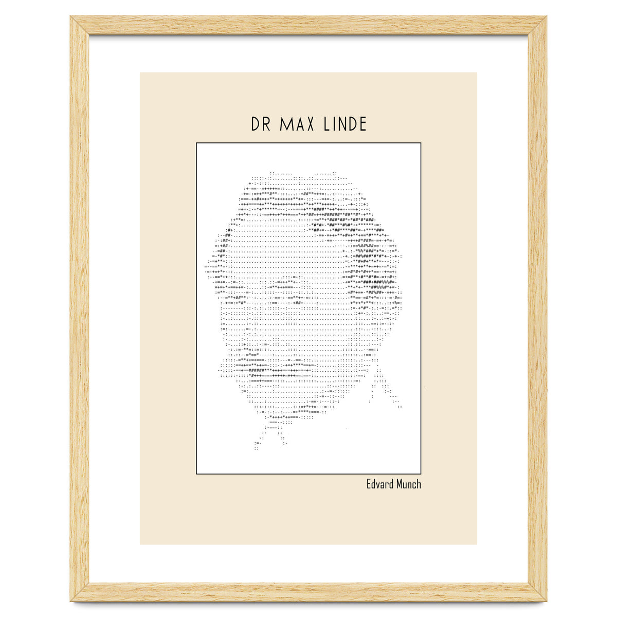 Dr Max Linde – Edvard Munch (ascii Art)
