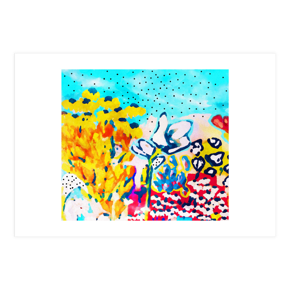 Floral Graffiti #society6 #decor #buyart (Print Only)