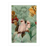 Green Cockatoo Exotic Bird Jungle  (Print Only)