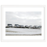 Snow covered houses on the hill thumbnail