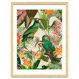 Parrots in tropical Jungle thumbnail