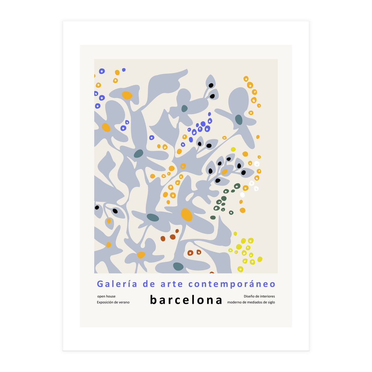 Contemporary art gallery Barcelona design and interior (Print Only)