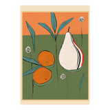 Abstract Pear And Orange Art (Print Only) thumbnail