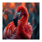 Vibrant Flamingo Close Up Portrait Outdoor Nature (Print Only) thumbnail