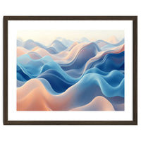 Ethereal Fluid Waves Abstract Art
