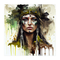 Ceremonial Druid Warrior Portrait (Print Only)