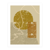 Geometric Composition with an Organic Touch (Print Only)