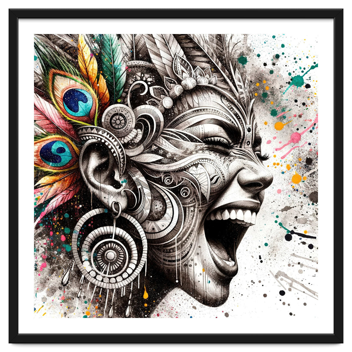 Carnival Scream Portrait