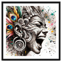 Carnival Scream Portrait