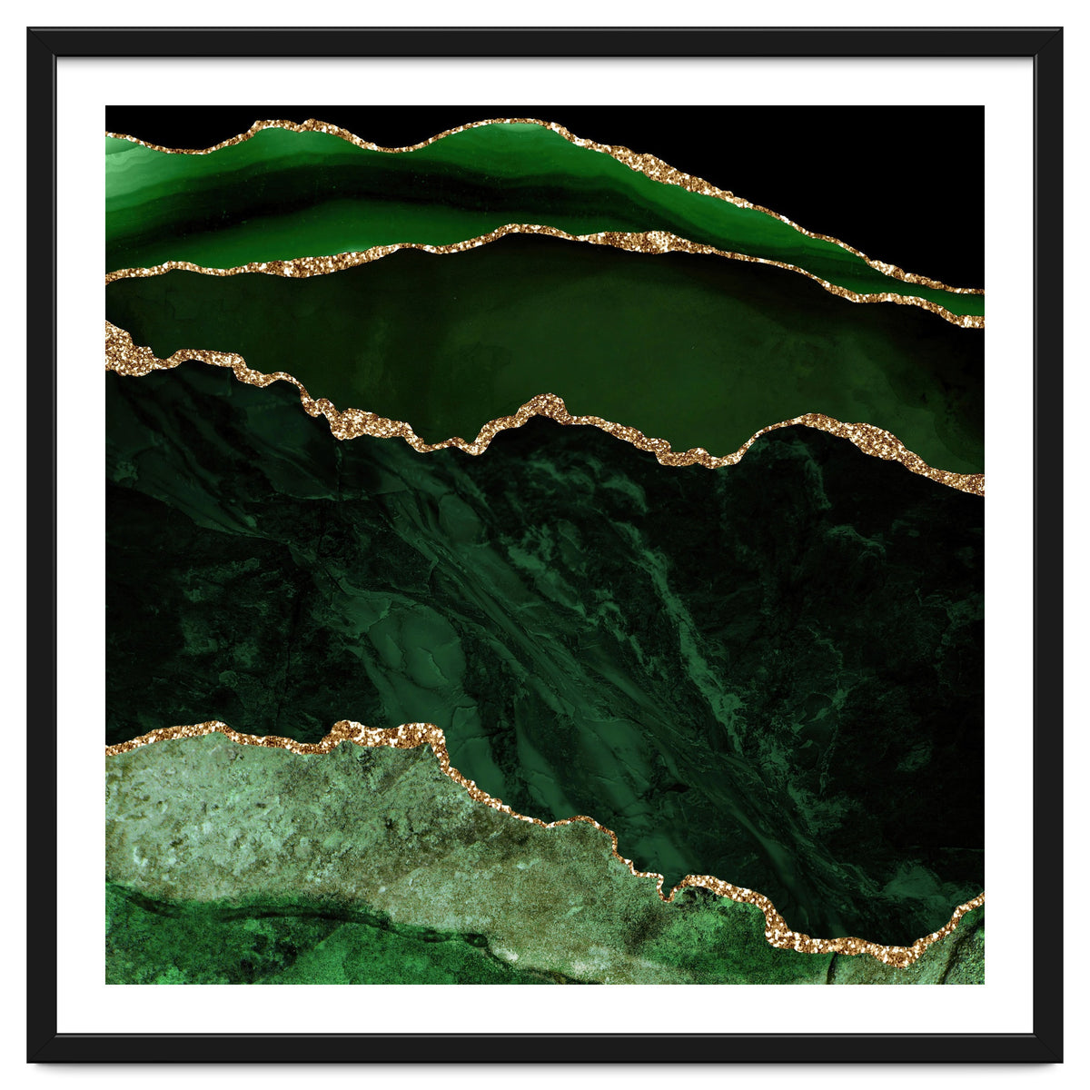 Green & Gold Agate Texture 02