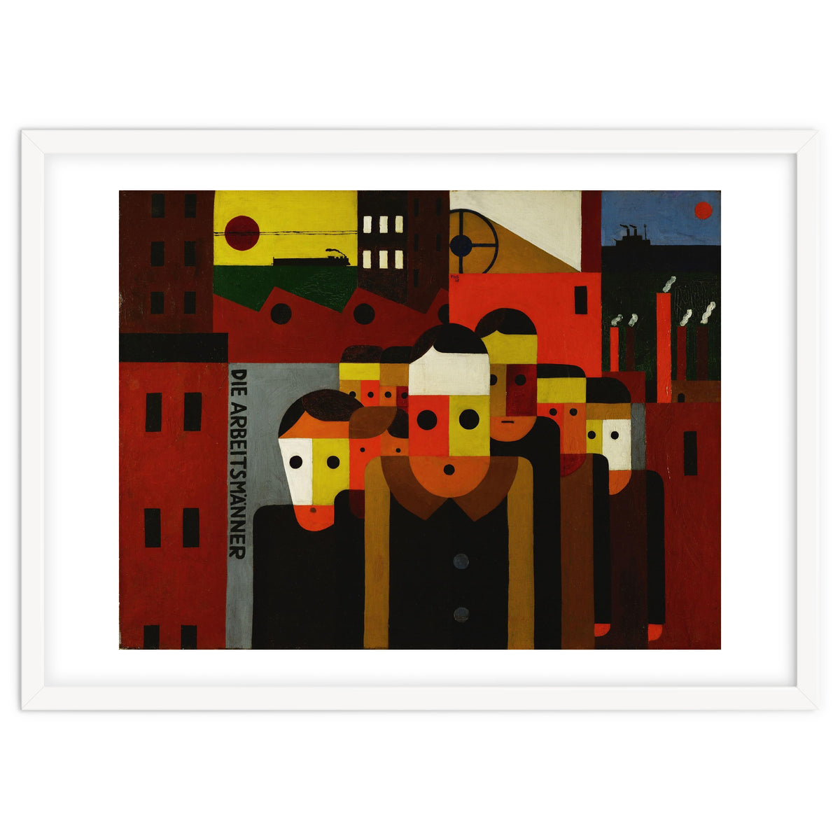 Die Arbeitsmaenner - The Workmen. Oil on canvas.