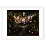 Juan de Arellano / 'Garland of Flowers with Landscape', 1652, Spanish School. thumbnail