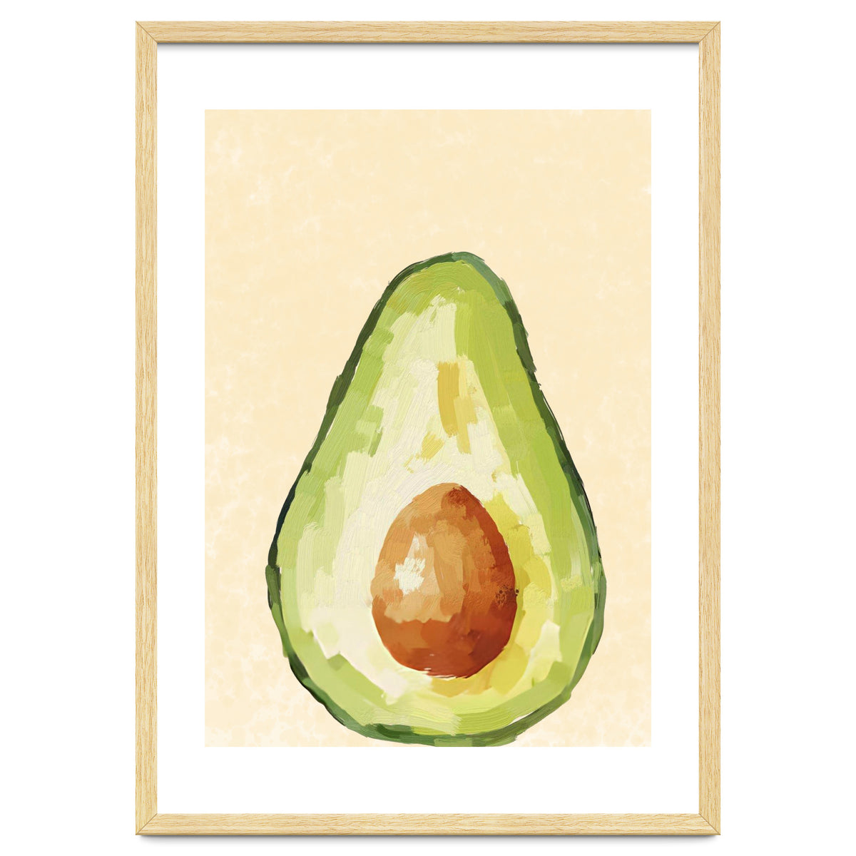 Avocado Half, Fresh Food Kitchen Art
