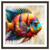 Colorful Tropical Fish Portrait