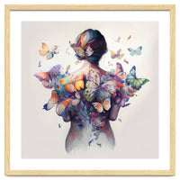 Watercolor Butterfly Embrace