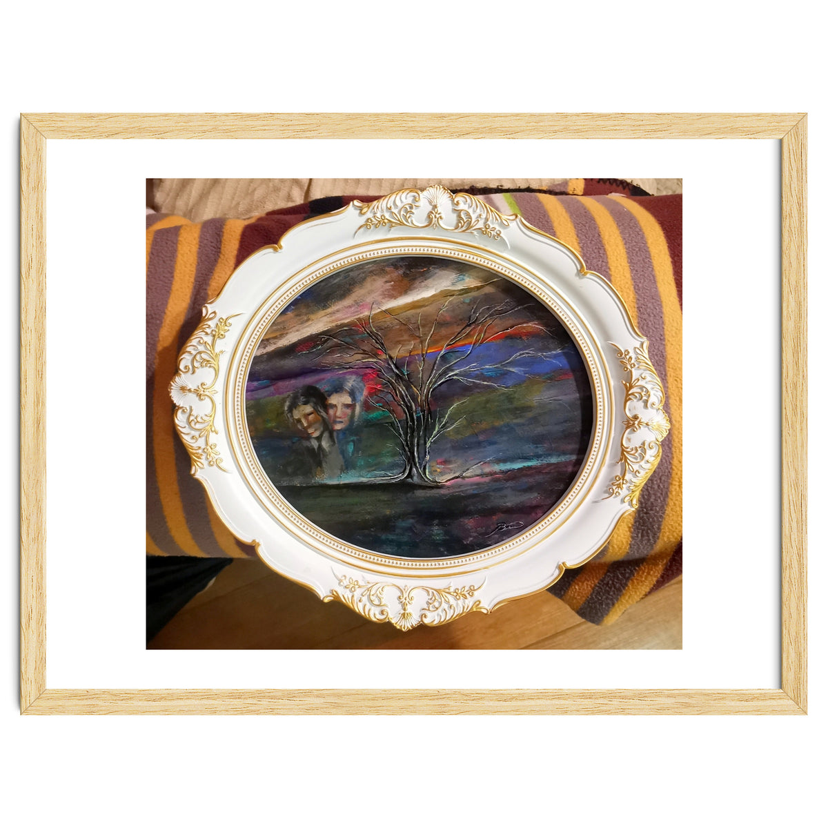 Memory 26x29.cm.acrylic. With Frame 33x38.cm.