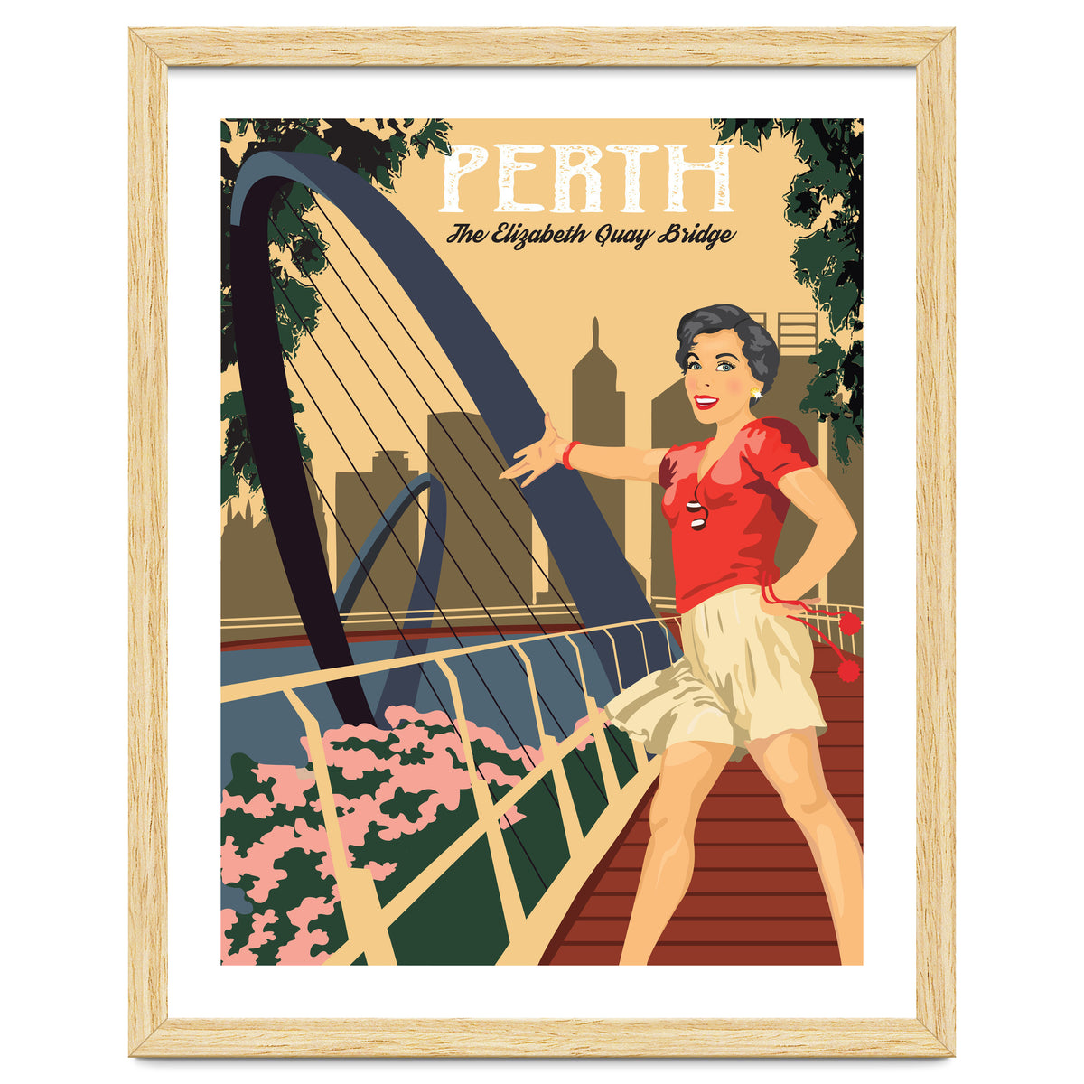 Perth, The Elizabeth Quay Bridge, Australia