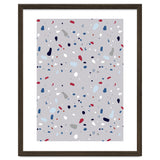 Modern Gray Blue Rounded Terrazzo thumbnail