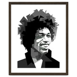 Jimi Hendrix Rock And Blues Music Black White thumbnail