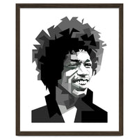 Jimi Hendrix Rock And Blues Music Black White