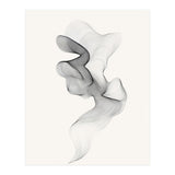 Abstract Black And White Swirling Lines Flowing Form (Print Only) thumbnail