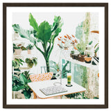 Junglow, Urban Jungle Botanical Home decor, Tropical Plants Interior Design Plant Lady Painting thumbnail